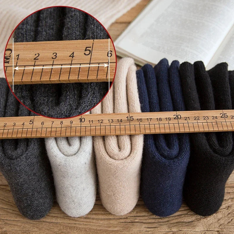 Wool Blend Socks Warm Breathable Thermal Winter Everyday Wear Set